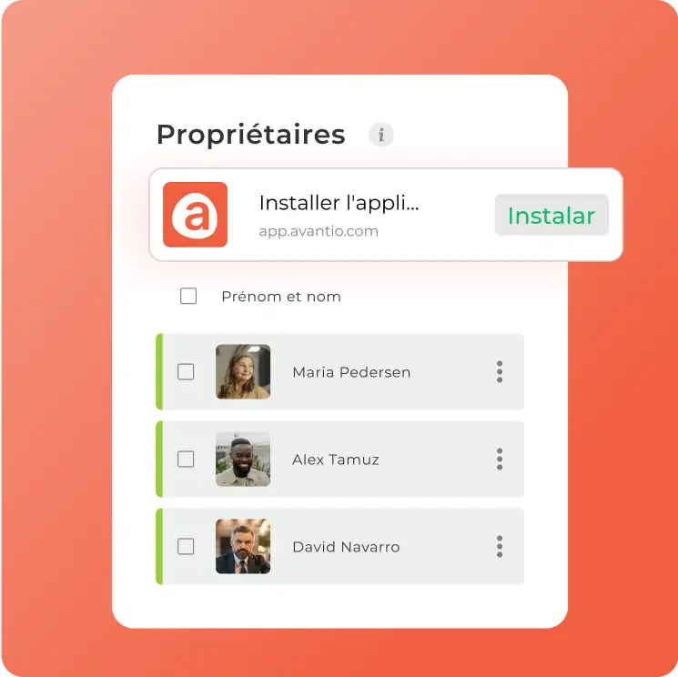 Avantio Web App Propriétaires