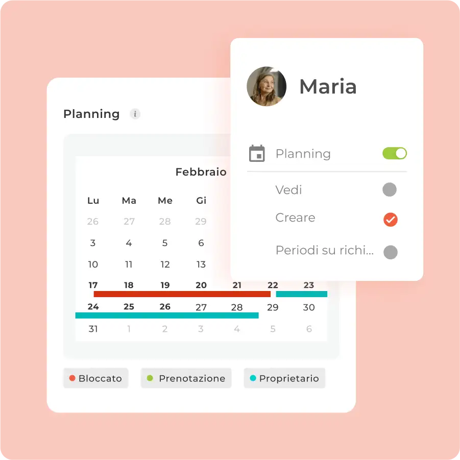 Area del Proprietario Avantio - Planning